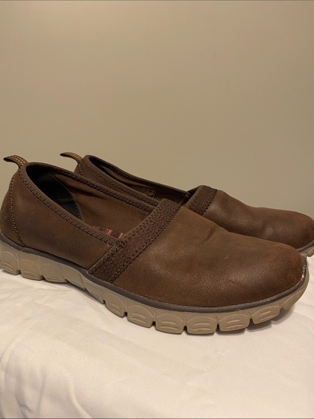 Women’s  Slip-On air cooled, memory foam Casual Shoes in Brown